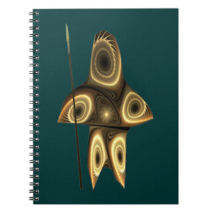 Tuvaaq - Fractal Inuit Hunter Spiral Notebook