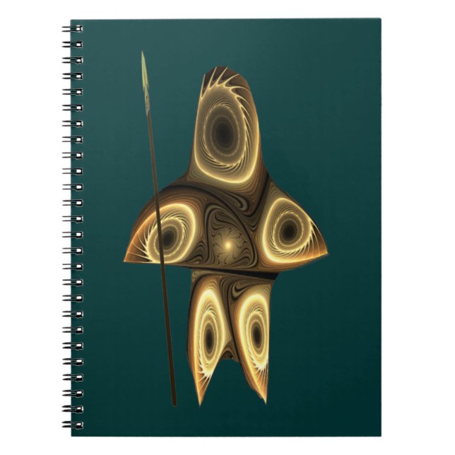 Tuvaaq - Fractal Inuit Hunter Spiral Notebook (Front)