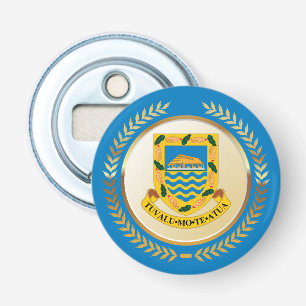 Tuvalu Coat of Arms Bottle Opener
