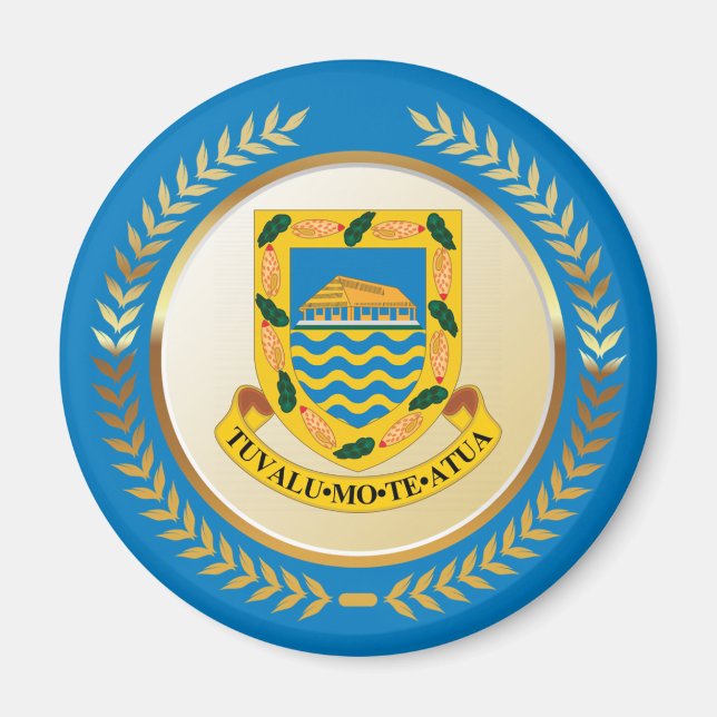 Tuvalu Coat of Arms Magnet (Front)