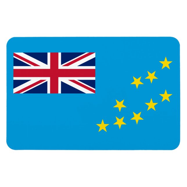 Tuvalu Flag Magnet (Horizontal)