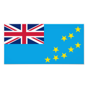 Tuvalu Flag Photo Print