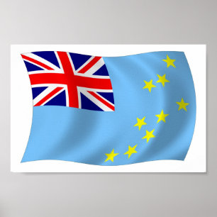 Tuvalu Flag Poster Print
