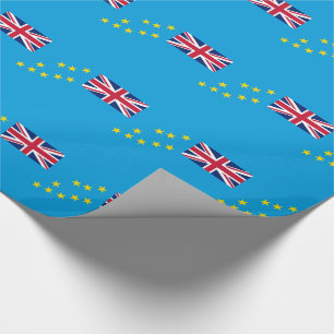 Tuvalu Flag Wrapping Paper