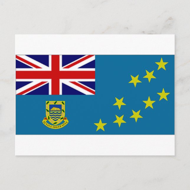 Tuvalu State Flag Postcard (Front)