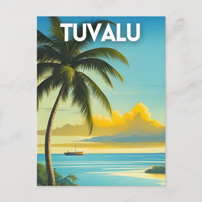Tuvalu Travel Postcard (Front)