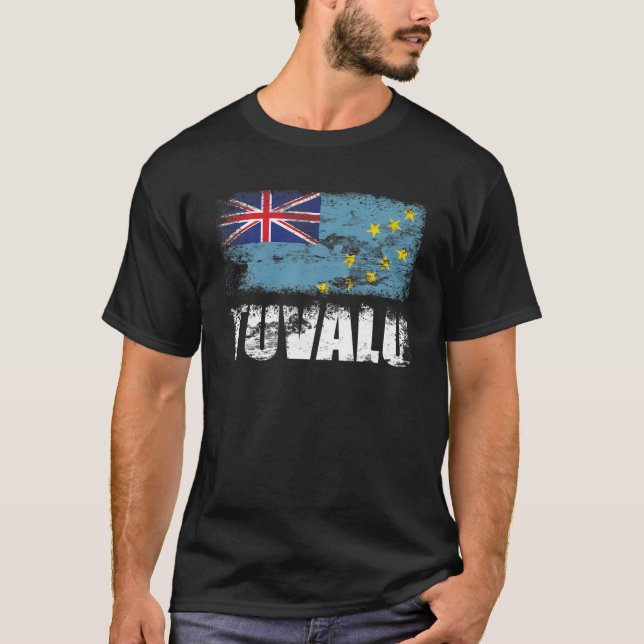 Tuvalu Tuvaluan Flag T Shirt (Front)