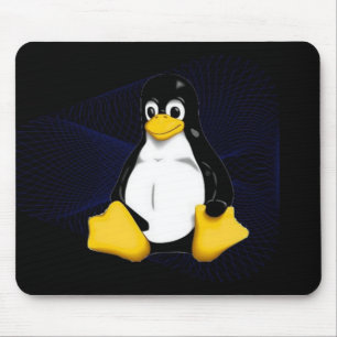 TUX Blue Sobel Mouse Pad