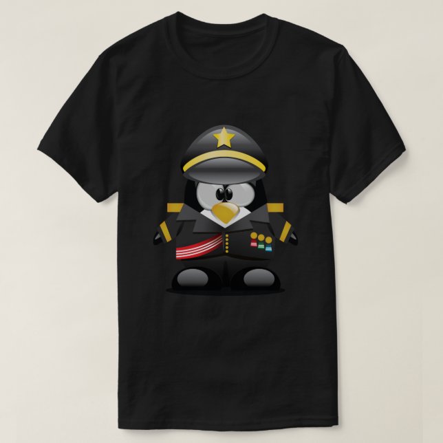Tux officer T-Shirt (Design Front)