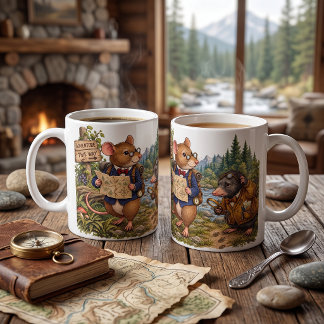 Tux & Twitch Woodland Adventure Coffee Mug