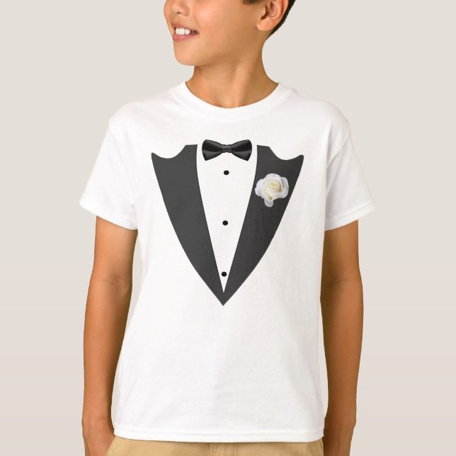 Tuxedo black and white T-Shirt (Front)