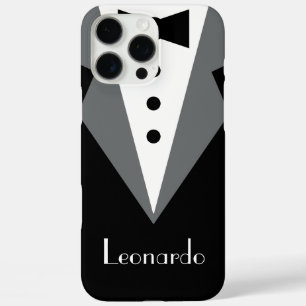 Tuxedo Black Tie Personalised iPhone 16 Pro Max Case