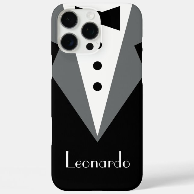 Tuxedo Black Tie Personalised Case-Mate iPhone Case (Back)