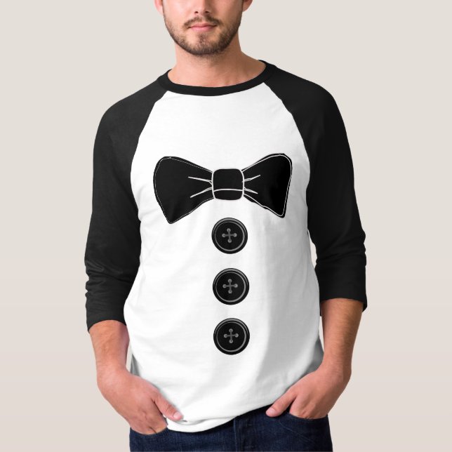 Tuxedo Bow Tie T-shirts (Front)