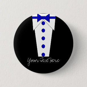 Tuxedo Button (Blue)