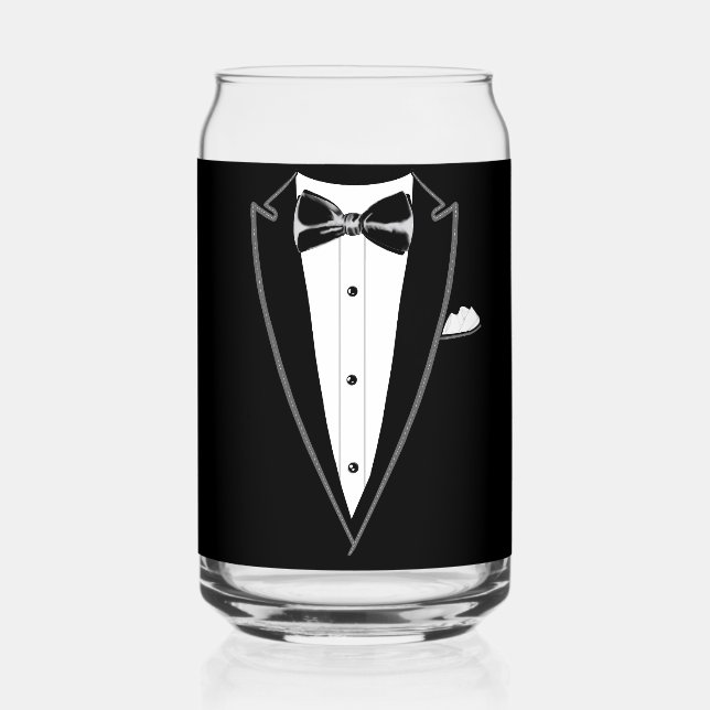 Tuxedo  can glass (Front)