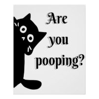 Tuxedo CAT Are you pooping