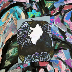 Tuxedo Cat Art                                     Postcard