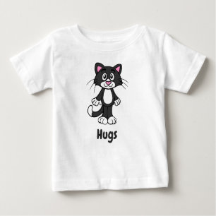 Tuxedo cat baby tee shirt