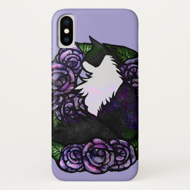 Tuxedo Cat Black and white kitty cats              Case-Mate iPhone Case (Back)