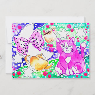 Tuxedo Cat & Bow Card