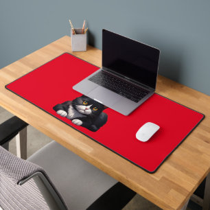 TUXEDO CAT CUTE Desk Mat