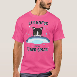 Tuxedo Cat Cuteness From Other Space T-Shirt