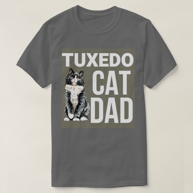 TUXEDO CAT DAD  T-Shirt (Design Front)