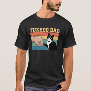 Tuxedo Cat Dad Tuxedo Cat Lover T-Shirt