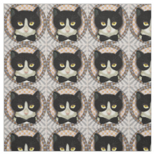 Tuxedo Cat Fabric