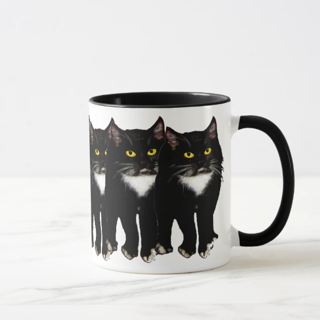 Tuxedo Cat gifts & greetings Mug (Right)