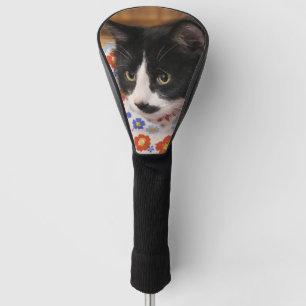 Tuxedo Cat Golf Head Cover