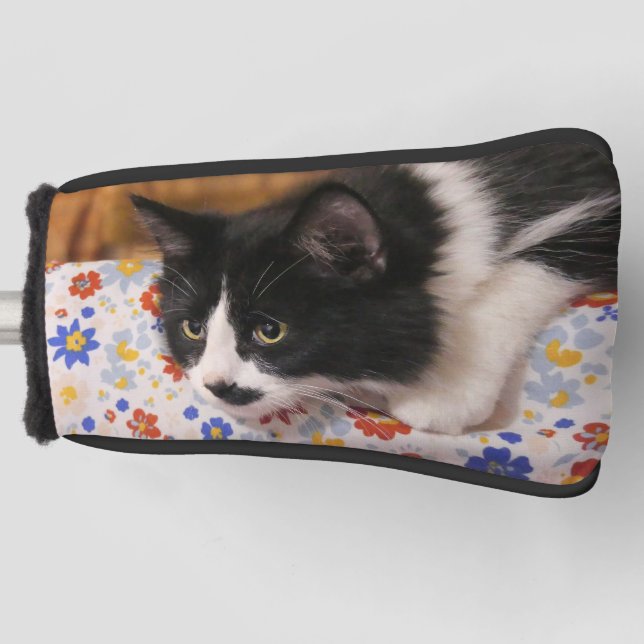 Tuxedo Cat  Golf Head Cover (Front)