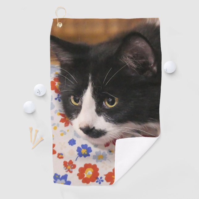 Tuxedo Cat  Golf Towel (InSitu)