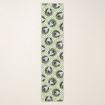 Tuxedo Cat in Window Painting Cute Original Art Scarf<br><div class="desc">Capture the charm of nature's symphony with this delightful painting, a portrait of a black and white Tuxedo cat sitting in a window seat. Our speciality lies in crafting original art based on nature and animals. Whether for yourself or as a thoughtful gift for your wildlife enthusiast friends, this piece...</div>