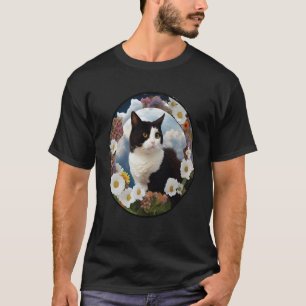 Tuxedo Cat Kitten Mum Dad Motheru2019s Day Fatheru T-Shirt
