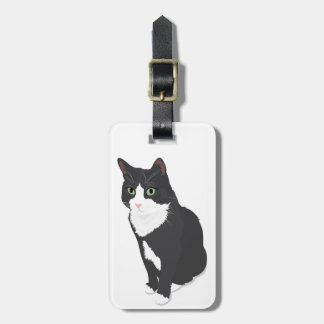 Tuxedo Cat Luggage Tag