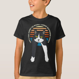 Tuxedo Cat Meme Funny Sayings Lifes Too Short To W T-Shirt