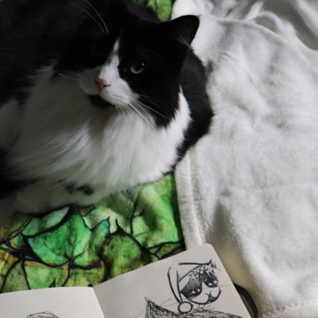 Tuxedo Cat Merry Christmas Rubber Stamp (Creator Uploaded)