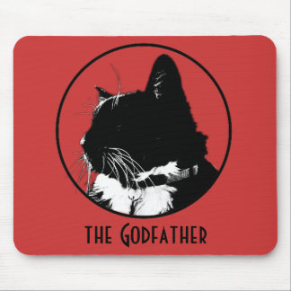 Tuxedo Cat Mouse Pad