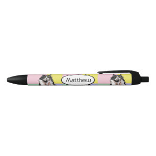 Tuxedo Cat Pastel Cute Cats Art Boys Name Black Ink Pen