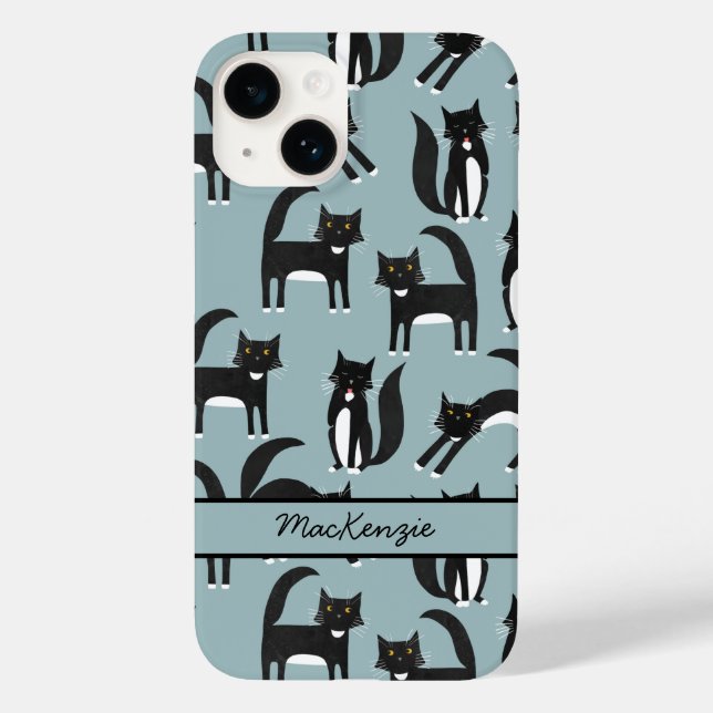 Tuxedo Cat Personalised Case-Mate iPhone Case (Back)