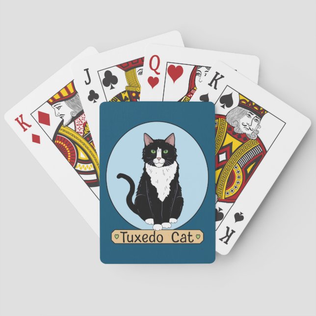 Tuxedo Cat Playing Cards (Back)