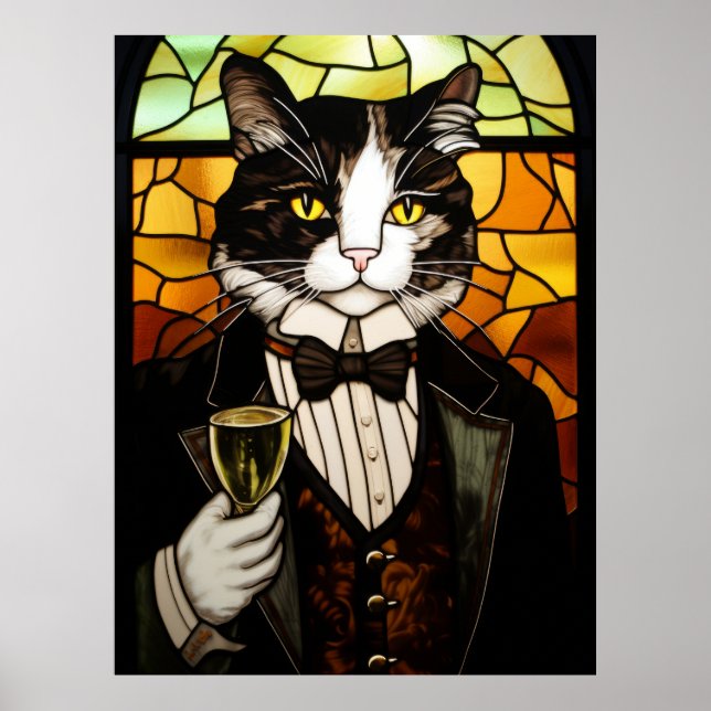 Tuxedo Cat Poster (Front)