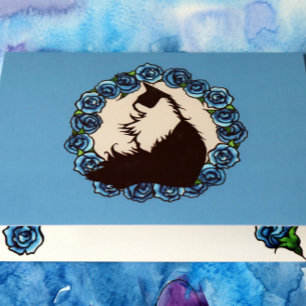 Tuxedo Cat Spring Art Card