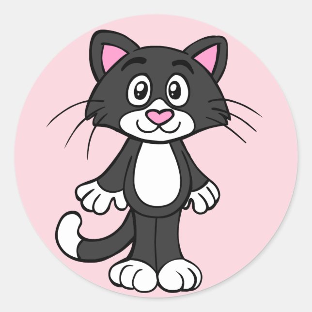 Tuxedo cat stickers (Front)