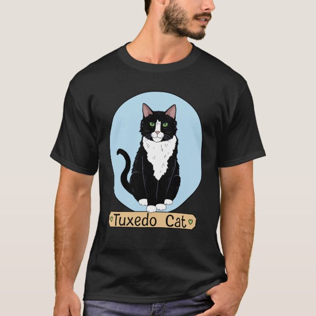 Tuxedo Cat T-Shirt (Front)