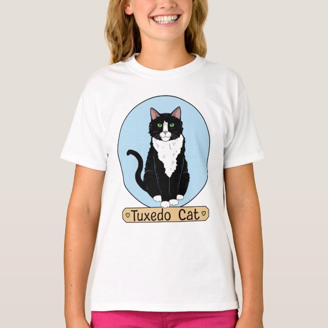 Tuxedo Cat T-Shirt (Front)