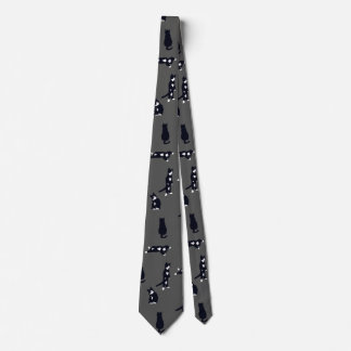 Tuxedo Cat Tie – Cute Black & White Cat Pattern on