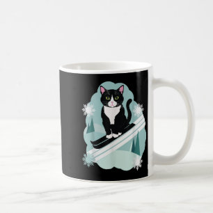 Tuxedo Cats And Skiing Snow Winter Sports Fans  Coffee Mug